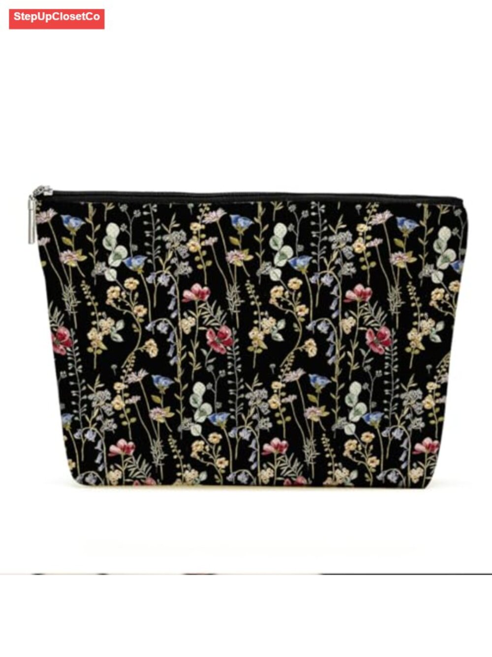 Makeup Bag Cosmetic Pouch Cotton Linen Travel Toiletry Organizer Gift